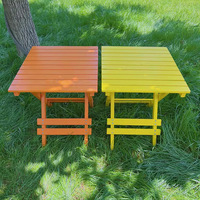 Table pliante Rose, simple, pour la maison, petite table carrée pliante, portable, pour dîner en plein air