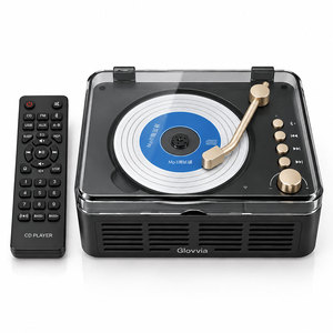 Reproductor de CD retro Glovvia, reproductor de CD portátil con control remoto, función antipaso de disco, compatible con CD, CD-R, CD-RW, MP3, WMA. - Product Image 6