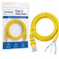 Kabel Patch Jaringan Berkualitas Tinggi 305m CCA Cat6a UTP FTP SFTP 23AWG untuk Pengkabelan Ruang Server Profesional