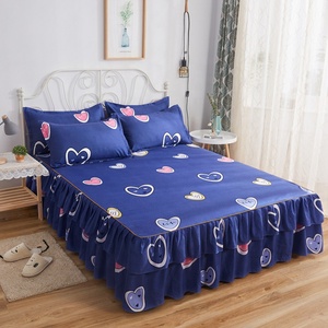 Sang trọng hoa bedsheets thiết lập cho công chúa bộ đồ giường Chất lượng cao in Vua Kích thước nệm bao gồm & bảo vệ - Product Image 5
