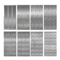 Armoire moderne de nettoyage pour employés à portes multiples personnalisée Casier en acier inoxydable pour salle blanche sans poussière Rangement verrouillable pour chaussures et balais