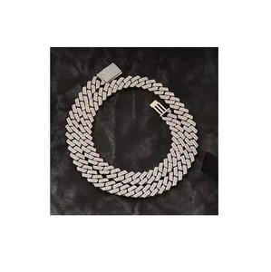 Collar de Cadena Cubana de Moissanita de Lujo con Eslabones Iced Out para Hombre y Mujer, Estilo Hip Hop, para Fiestas y Ocasiones Especiales - ¡Gran Venta! - Product Image 1