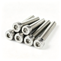 Vis à tête cylindrique à six pans creux en acier inoxydable 304 A2-70 à filetage complet