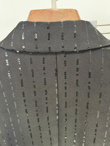 OEM ODM Formele Damespakkenfabriek Elegante Pailletten <span class=keywords><strong>Blazer</strong></span> Uitlopende Broek Formele Zakelijke Avondkleding Dames Op Maat Gemaakt Pak Set - Product Image 6