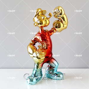 Precio al por Mayor, Decoración para el Hogar con Diseño <span class=keywords><strong>de</strong></span> Popeye, Resina <span class=keywords><strong>de</strong></span> Fibra <span class=keywords><strong>de</strong></span> Vidrio para Esculturas Artísticas, Nuevo Producto - Product Image 3