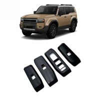 Nouveau produit : Cadre de bouton de lève-vitre en plastique, remplacement direct, accessoires de modification intérieure pour Toyota Prado LC250 2024