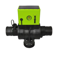 Vanne de contrôle d'irrigation intelligente à 3 voies alimentée par l'énergie solaire, sans fil, avec télécommande 4G/Lora