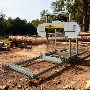 Prix d'Usine Mini Scierie Mobile de 32 Pouces Machine de Découpe de Bois Scie à Ruban Manuelle avec Moteur Diesel pour Machine à Bois - Product Image 1