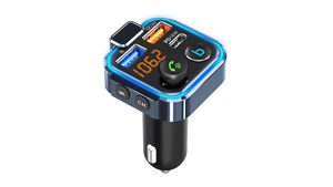 Cargador de teléfono para coche HG, reproductor MP3 con pantalla LED y Transmisor <span class=keywords><strong>FM</strong></span>, USB Dual, <span class=keywords><strong>Bluetooth</strong></span>, 2022 - Product Image 4
