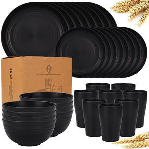 Ensembles <span class=keywords><strong>de</strong></span> <span class=keywords><strong>vaisselle</strong></span> colorés pour <span class=keywords><strong>8</strong></span> ensembles <span class=keywords><strong>de</strong></span> <span class=keywords><strong>vaisselle</strong></span> d'extérieur pour les fêtes <span class=keywords><strong>de</strong></span> camping à la maison Total 32 pièces <span class=keywords><strong>vaisselle</strong></span> <span class=keywords><strong>de</strong></span> paille <span class=keywords><strong>de</strong></span> blé écologique - Product Image 3