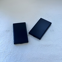 Commerce électronique transfrontalier, nouveau compact de poudre personnalisé à double usage sec/humide, forme rectangulaire verticale, en plastique ABS, cosmétique