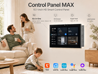 Panneau de commande mural intelligent pour maison connectée, écran tactile, 4 interrupteurs physiques, mode scène, capteur de température et d'humidité, WiFi