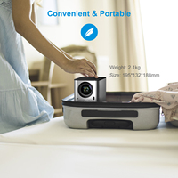 Proyector de Video LED SIBOLAN Nativo 1080P Compatible con WiFi para TV, Teléfono (iOS, Android), Laptop, Consola - Compatible con Películas