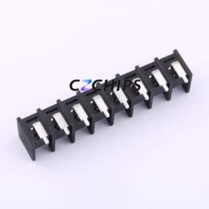 DBT30R-11.0-8P-BK-P Barrier Terminal Block Bent Lead Through Hole,P=11mm Connector Two Sides 11mm 1x8P Right Angle Pin - Product Image 2