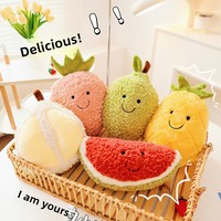Poupées en peluche douces de 8 pouces, style dessin animé, en forme de fruits, pour machine distributrice, pour jeu de lancer de mariage, jouets en peluche pour enfants, vente en gros, style bulle
