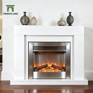 En gros Timberlume Enceinte de <span class=keywords><strong>cheminée</strong></span> autoportante moderne en MDF blanc peint, compatible avec les inserts de <span class=keywords><strong>cheminée</strong></span> électriques UK/UE - Product Image 5