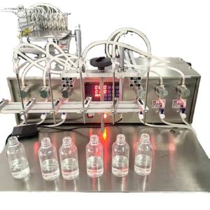 Semi automatic 4 Nozzles 6 Nozzles Ink <b>Juice</b> Milk Filling <b>Machine</b> Capping <b>Machine</b> for Bottle Bags - Product Image 1