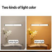 Lampu Sensor Gerak LED Modern 10cm Lampu Kabinet Otomatis Nirkabel Magnetik Isi Ulang Lampu Malam