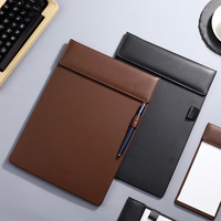 Portapapeles de Conferencia A4 de Cuero PU con Logotipo Personalizado, para Negocios, Hoteles, Oficinas, Regalo, Bloc de Notas para Firmas, Carpeta Magnética