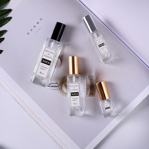 Square Glass Perfume Bottle Roll On Bottle Fine Mist Spray Bottle Cosmetic <b>Travel</b> Refillable <b>Container</b> Multi Capacity Portable - Product Image 1