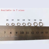 XIDIAOYU 10000 pièces Anneaux de pêche en acier inoxydable, clips fendus, émerillons à double boucle, connecteurs rapides pour hameçons, accessoires de pêche à la carpe