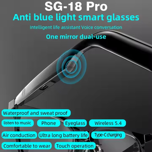 SG-18PROデュアルメガネ磁気スマートサングラスアイプロテクションSG18プロ空気伝導音楽サングラススマートウェアラブルヘッドセット - Product Image 3