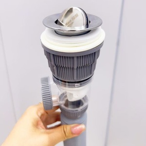 Juego de desagüe para lavabo AngRan de 80 mm, cilíndrico, con tapa abatible, fácil instalación para fregadero - Product Image 3