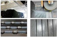 SANSO Câble diamanté 10.5/11.5mm à billes frittées pour la découpe humide de granit, marbre, grès en carrière, haute efficacité, longue durée de vie