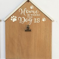 Plaque de décoration murale personnalisée en bois fait à la main, lettres peintes en métal, panneaux de porte pour la maison, tableau d'affichage simple
