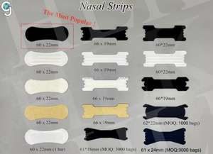 HLK Breathe Right Neussstrips Transparent Goede Nachtrust Anti Snurk Neuspleisters Respirez les bandelettes nasales droites Bandes de bande de nez - Product Image 2