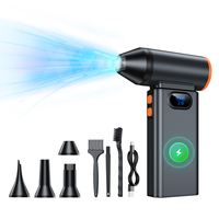 Souffleur d'air électrique turbo 180W rechargeable pour le nettoyage des ordinateurs et des voitures, avec logo personnalisé, vente en gros