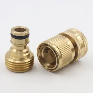Brass Water Gun Joints Quick Connector Garden Irrigation Connector Nozzle Adapter