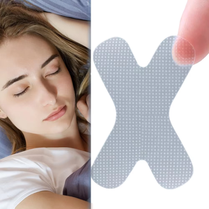 شريط فم قطني على شكل حرف X مضاد للشخير لفم الكبار شرائط أنف محمولة - Product Image 3