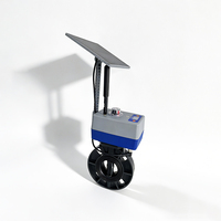 Vanne Électrique Solaire 4G WiFi Lora à Contrôle Intelligent Sans Fil pour Irrigation Agricole, Vanne à Boisseau Papillon