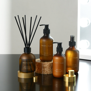 Parfum d'intérieur diffuseur de <span class=keywords><strong>roseau</strong></span> coffret cadeau diffuseur de <span class=keywords><strong>roseau</strong></span> ambre bouteille contenant roseaux pour diffuseurs - Product Image 2