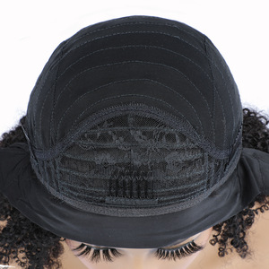 Perruques pour femmes en cheveux humains véritables, prix d'usine FYD, haute qualité, longues, noires, avec bandeau, style <span class=keywords><strong>afro</strong></span>, pour usage quotidien - Product Image 6