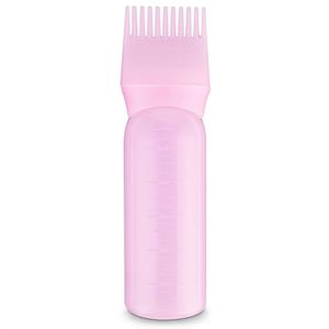 Botella de Plástico PET Esmerilado de 200 ml, Ecológica, con Peine Aplicador de Aceite para Cabello, Profesional, Personalizable en 3 Colores, para Salón de Belleza y Barbería - Product Image 1