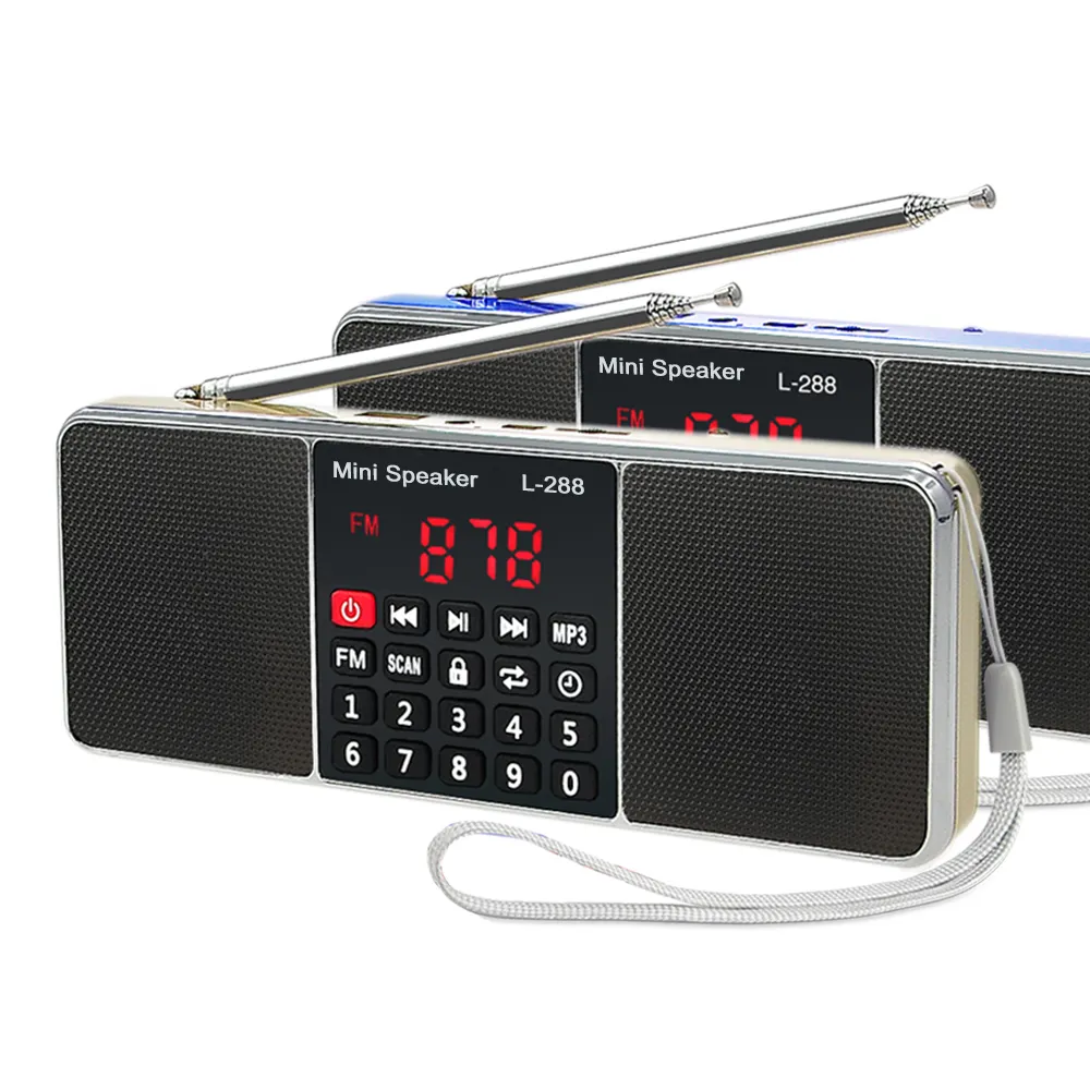 Dewant L-288 סטריאו צליל ארוך טווח נייד רדיו FM עם ארוך רדיו אנטנה
