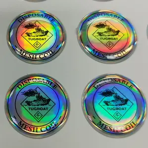 Custom 3d Resin Dome Holographic Label Printed Strong Adhesive Waterproof Domed Sticker Clear Epoxy Resin Dome Stickers
