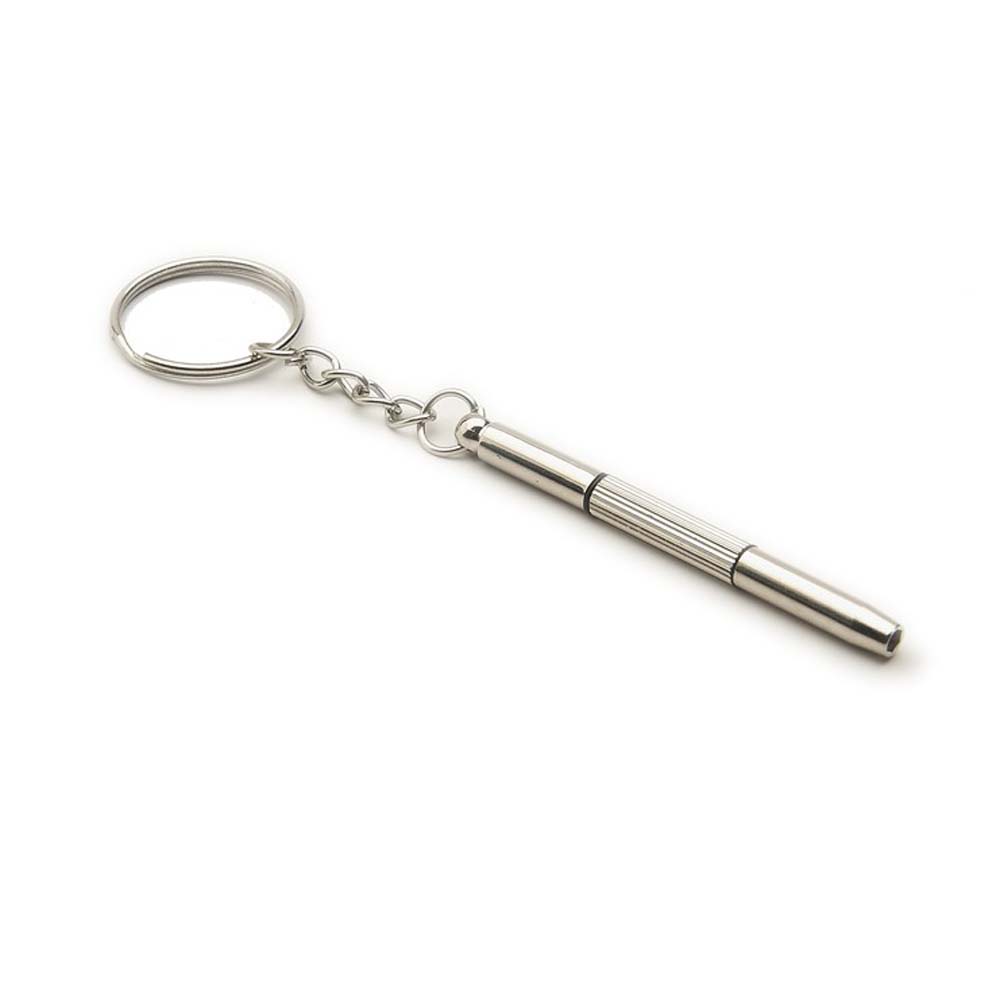 Multi-Functional Mini Keychain ไขควงสำหรับโทรศัพท์มือถือ,แว่นตาและนาฬิกาซ่อมเครื่องมือ