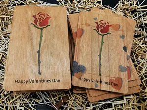 Wood Greeting Card Customized Wood Greeting Card