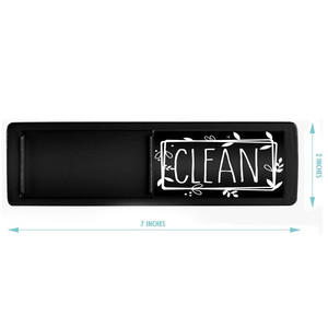 Autocollant magnétique pour lave-vaisselle, noir et argenté, étanche, moderne, pour réfrigérateur, pour la cuisine - Product Image 5