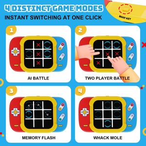 Ept 2-in-1 Nâng Cấp Tic Tac Toe trò chơi điện tử cầm tay Trò chơi giao diện điều khiển kỹ thuật số Tic Tac Toe trò chơi điện tử - Product Image 4
