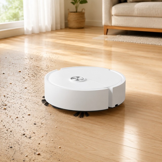 Robot Vacuum Cleaner Brush Motor Lazy Homeowners Suction Sweeping and Mopping No Washing Required