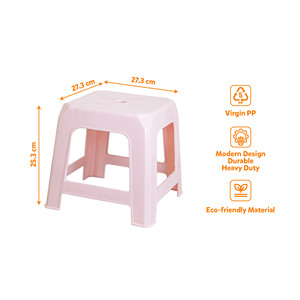 Modern Eco-Friendly Multi-Function PP Plastic <b>Stool</b> Square Seat Stackable Lightweight Durable Household Ottoman Home <b>Bedroom</b> - Product Image 4