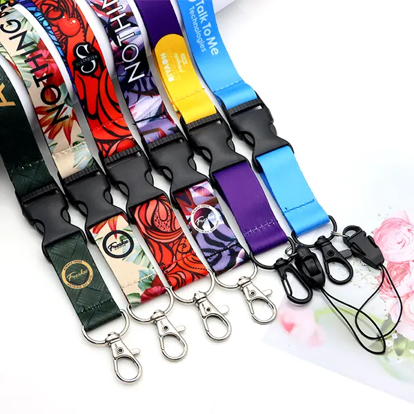 New Custom Sublimation Christmas Lanyards For Promotional Gift