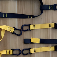 Sangles de suspension pour entraînement de fitness à corps libre, kit d'entraînement en suspension réglable style TRX pour un entraînement complet du corps
