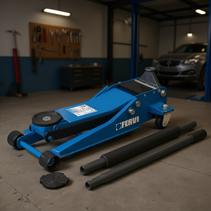 Gato hidráulico de perfil bajo Fervi 0375A para reparación automotriz - Product Image 3