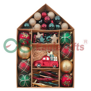 EAGLEGIFTS Rojo Blanco Adornos de Navidad Pastel Candy Theme Cupcake Food 6 cm 5 cm 4 cm Bolas de Navidad - Product Image 3