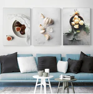 식당 장식 과일 그림 겨울 체리 마늘 무화과 주방 액자 벽 아트 포스터 캔버스